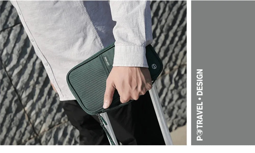 Family Travel Document Wallet – Waterproof Passport & Card Organiser