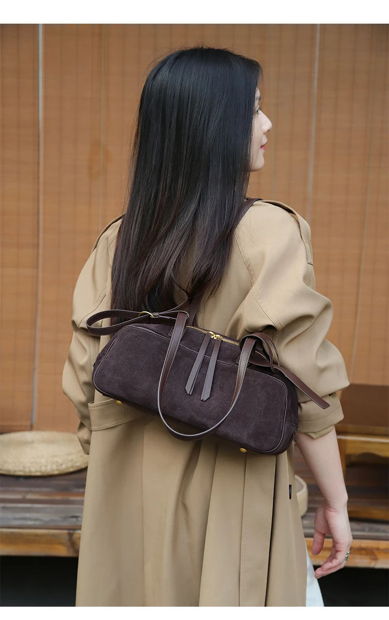 Women's Suede Shoulder Bag