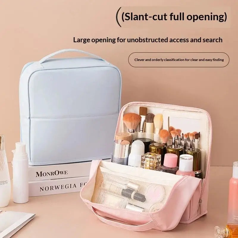 Upright Waterproof Cosmetic Organiser with Mirror