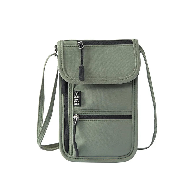 Portable Passport & ID Card Holder with Lanyard – Travel Crossbody Organiser