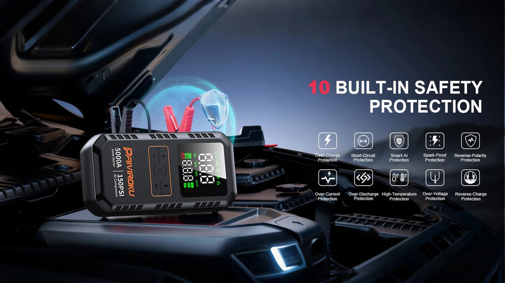 Northbound 4-in-1 Jump Starter — Portable Power Bank with Air Compressor