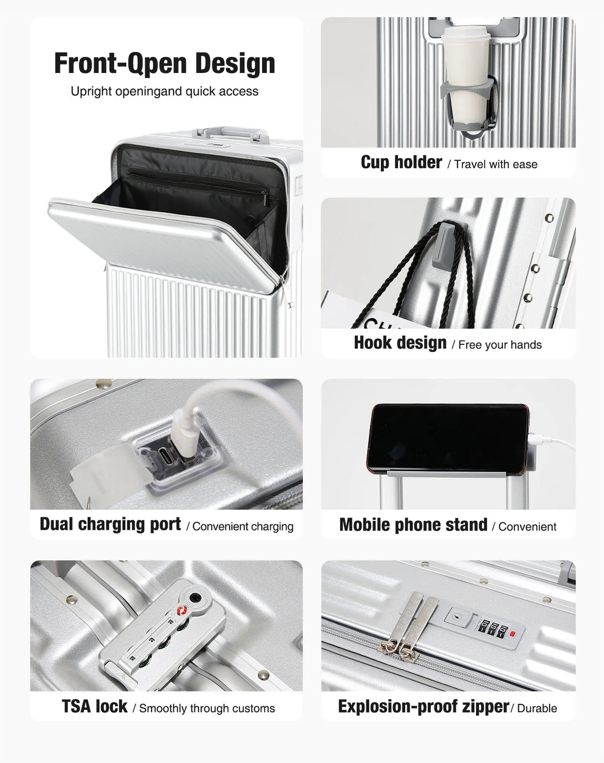 Northbound Hard Shell Suitcase — Lightweight Aluminium Frame Travel Case