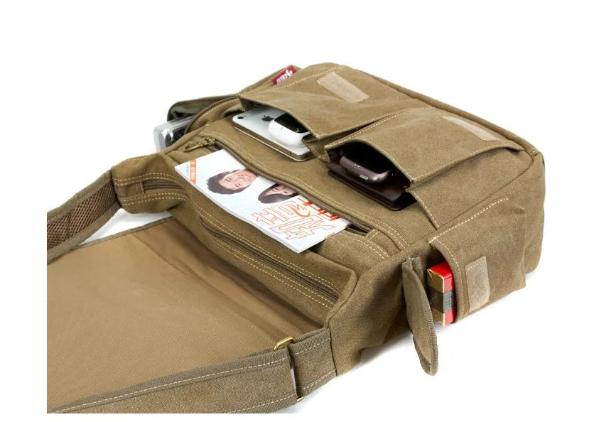 Men's Vintage Canvas Crossbody Bag