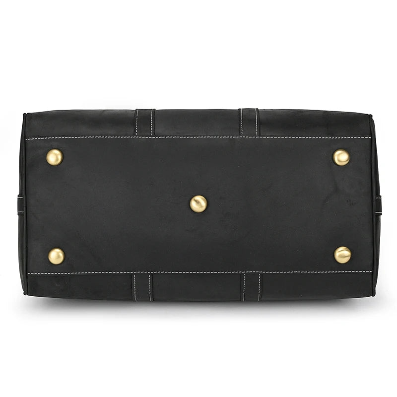 Men's Genuine Leather Duffle Bag