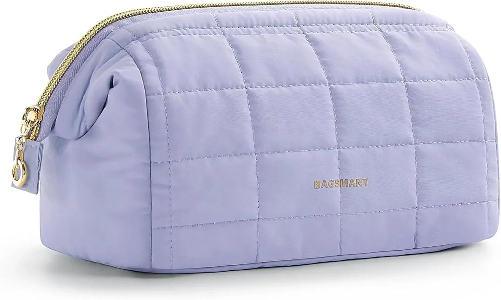 Padded Wide-Opening Travel Makeup Bag