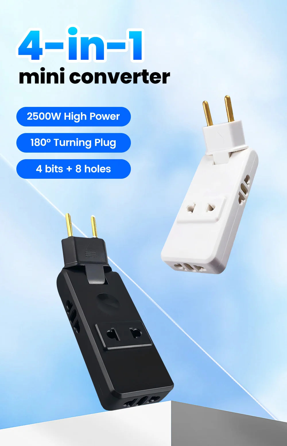 Northbound Universal Travel Adapter — 4-in-1 EU/US/UK/AU Power Plug