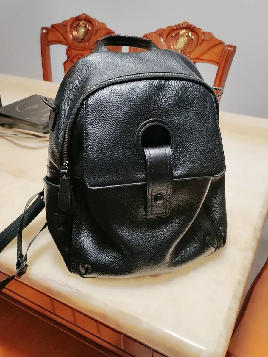 Women's Waterproof Leather Work Backpack