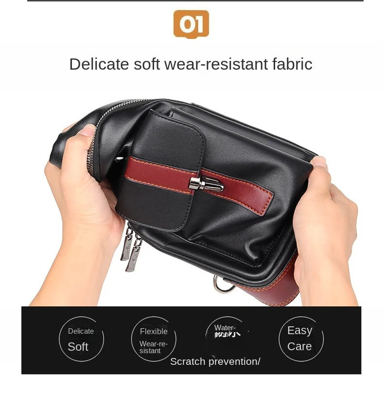 Northbound Waterproof Messenger Bag — PU Leather Laptop & Travel Bag