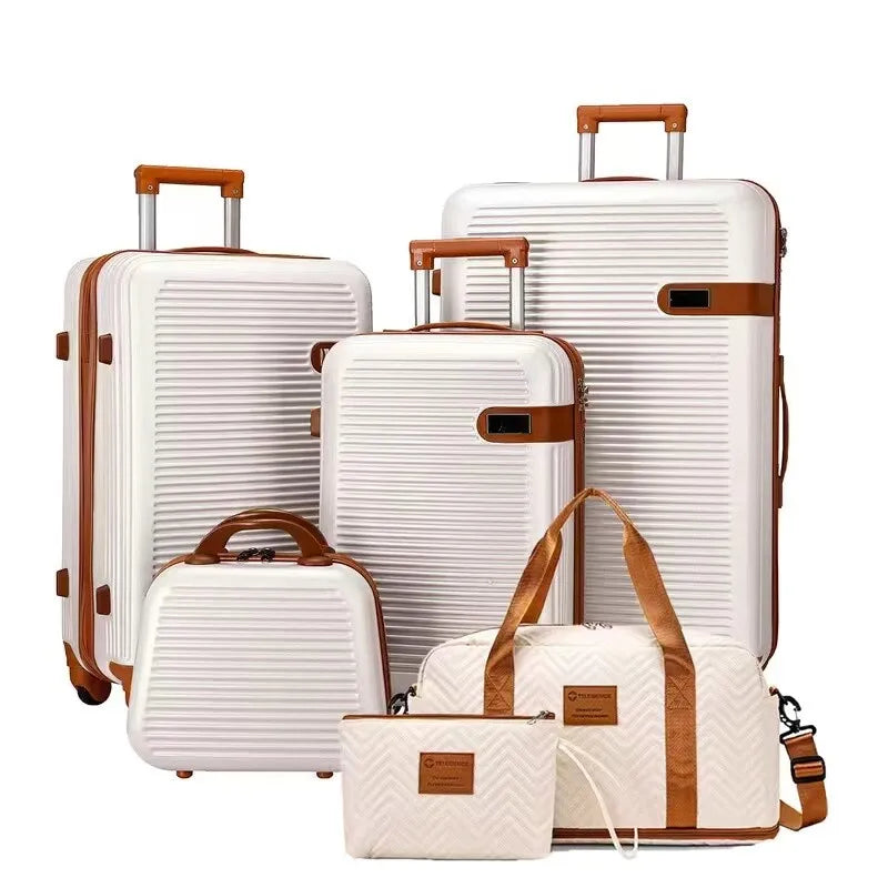 Northbound 6-Piece Luggage Set — TSA Suitcases with Vanity Case & Bags