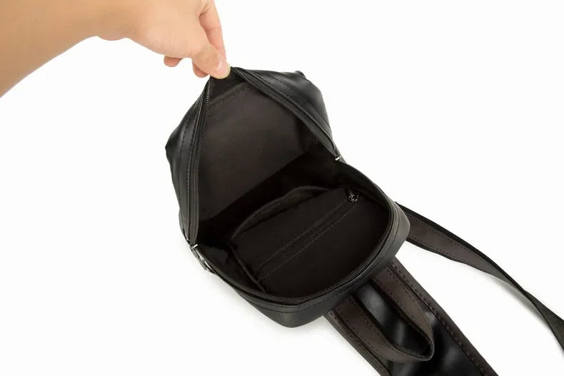 Northbound Waterproof Crossbody Bag — Lightweight PU Leather Shoulder Bag
