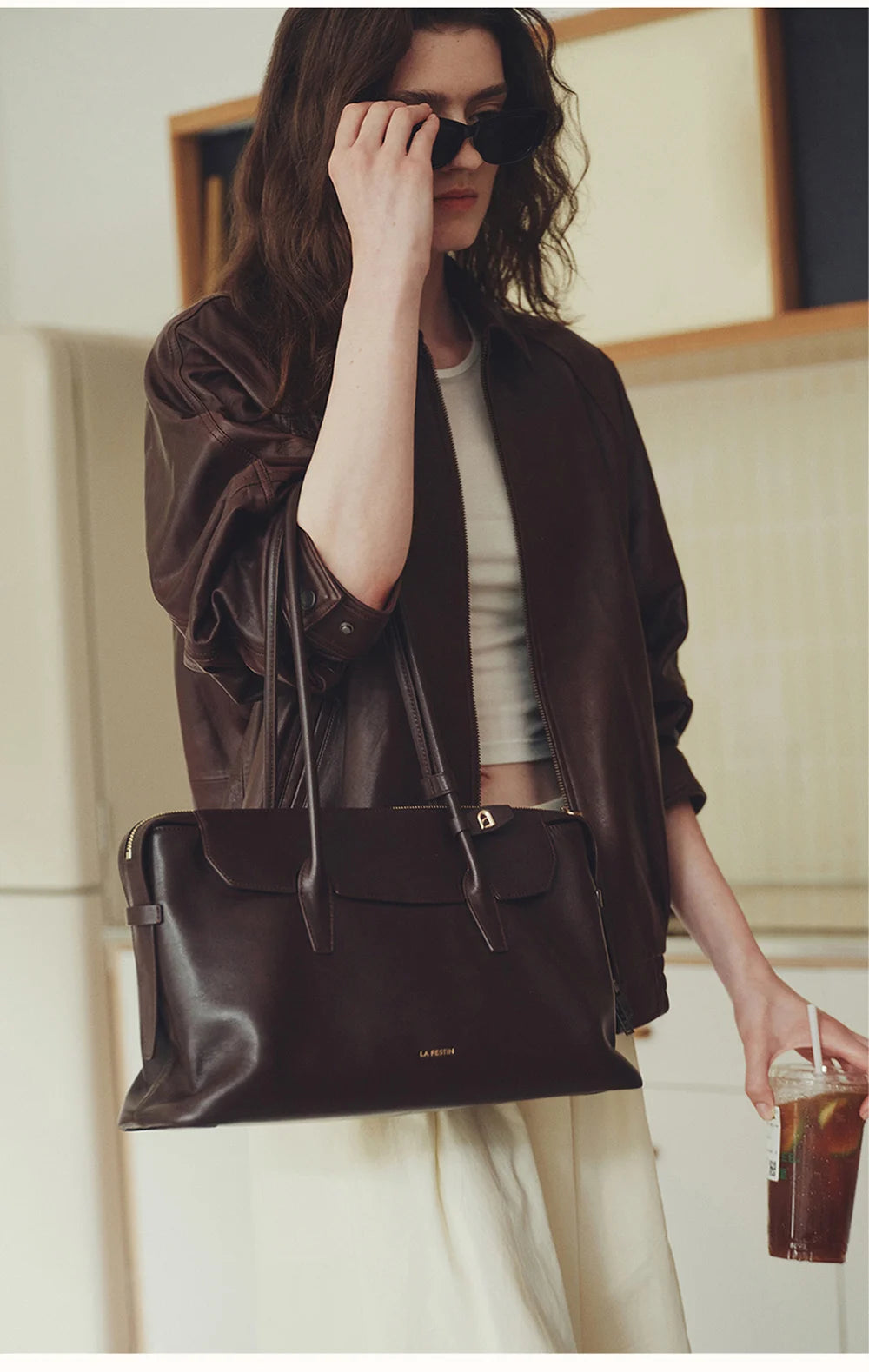 Northbound Leather Tote Bag