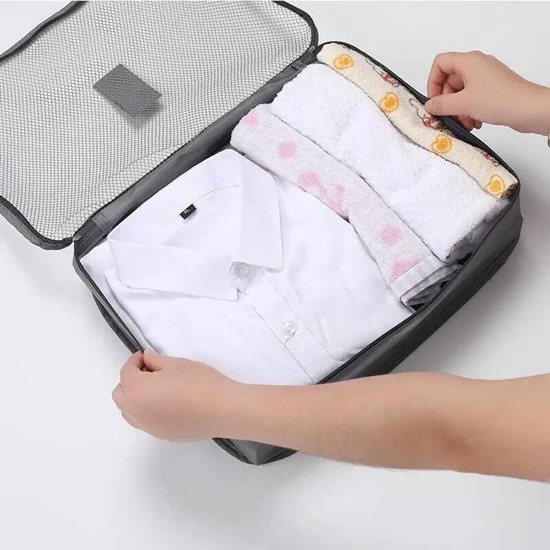 6-Piece Travel Packing Cubes Set – Portable Luggage Organiser for Suitcases