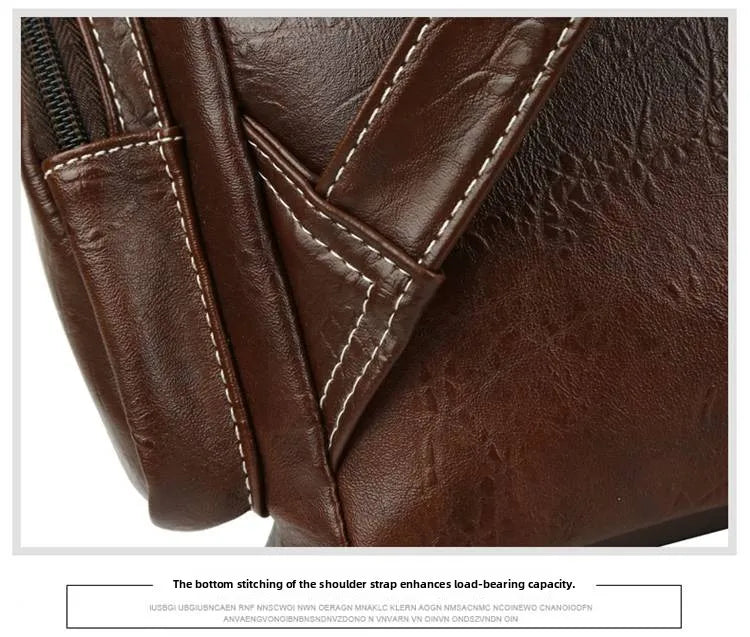 Retro Casual Travel Backpack — Waterproof Foldable Polyester Rucksack