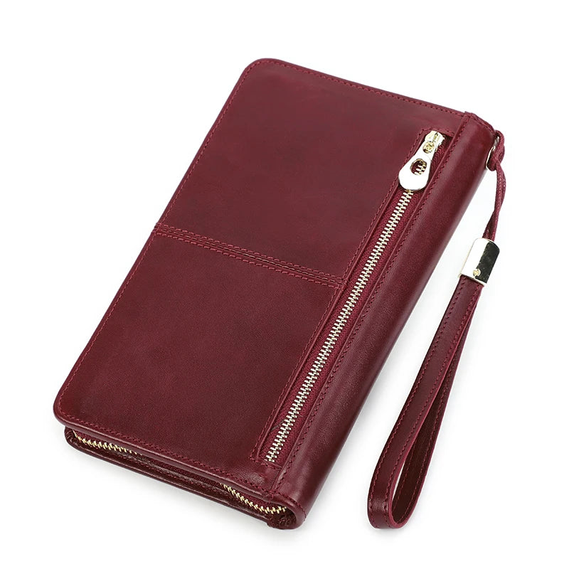 Leather Family Passport Clutch