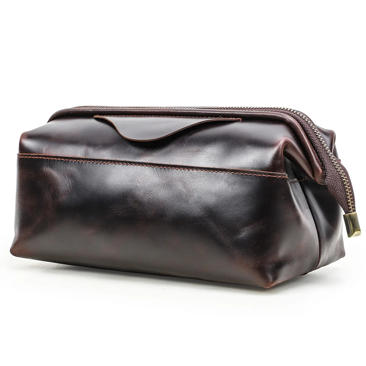 Northbound Travel Tech Clutch — Genuine Leather Cable & Accessory Organiser