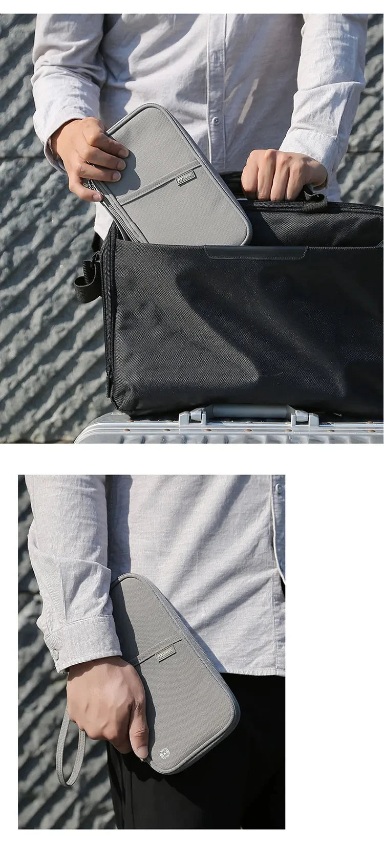 RFID Travel Passport Holder — Waterproof Document Wallet