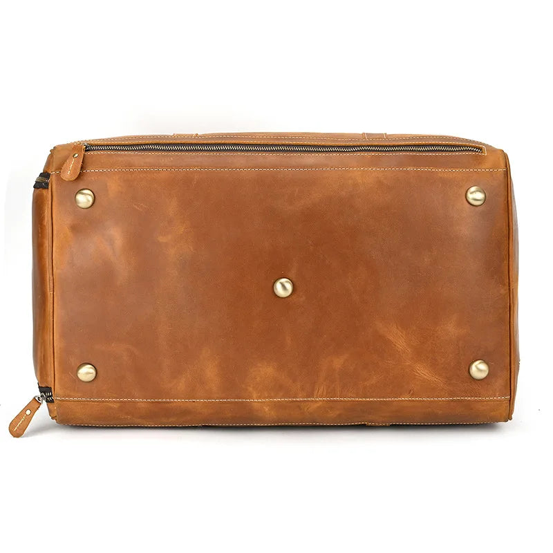 Men's Genuine Leather Duffle Bag