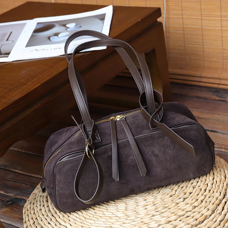 Women's Suede Shoulder Bag