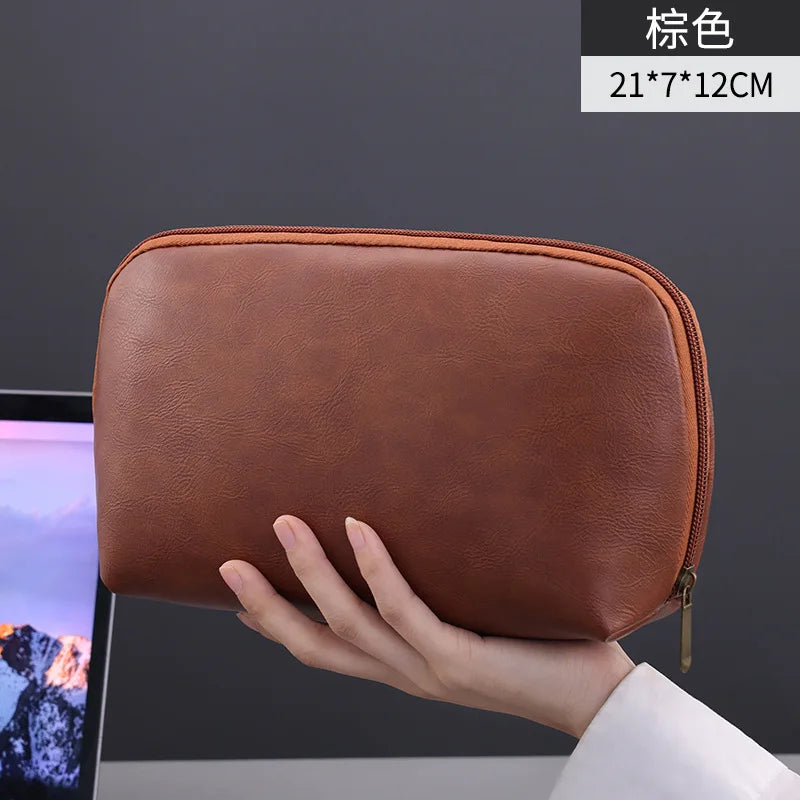 Northbound Tech Pouch — Large Leather Cable Organiser Bag