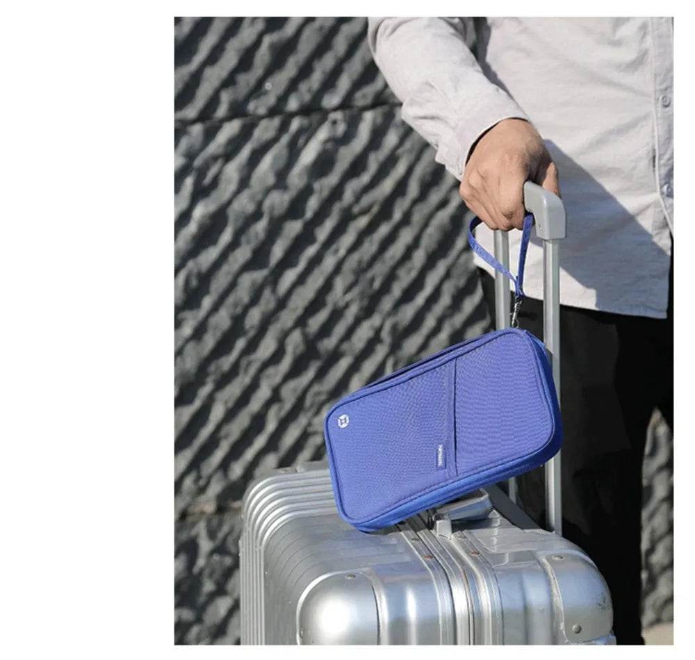Family Travel Document Wallet – Waterproof Passport & Card Organiser