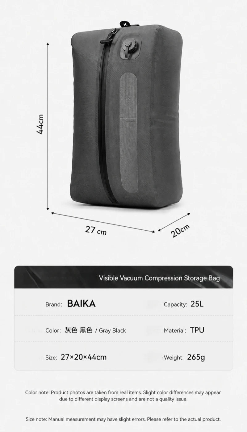 Travel Vacuum Compression Bag with Electric USB Pump – Airline Approved Packing Cube