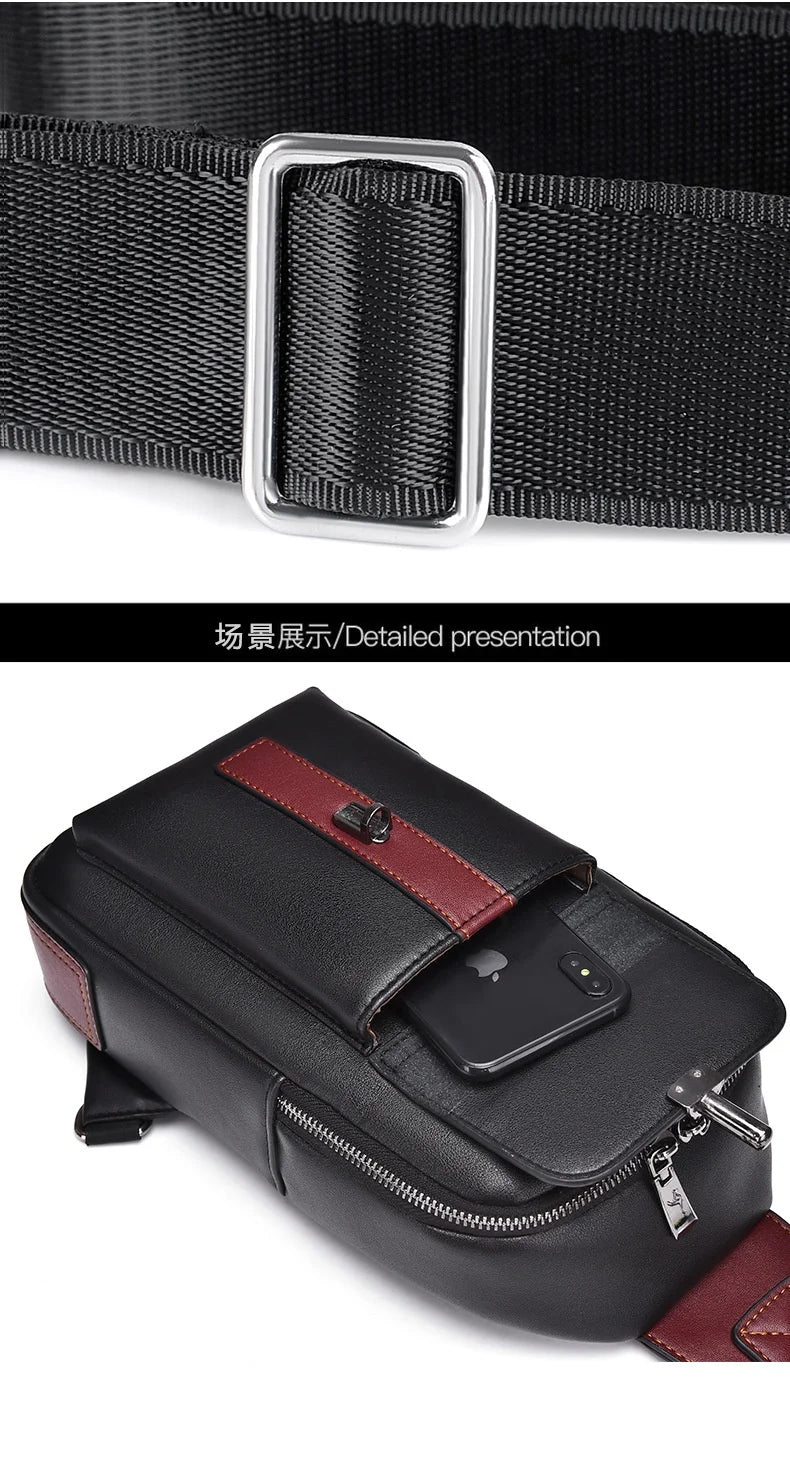 Northbound Waterproof Messenger Bag — PU Leather Laptop & Travel Bag