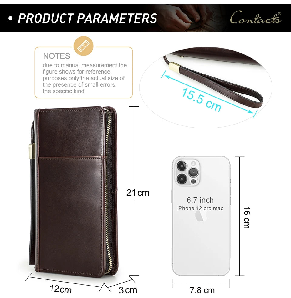 Leather Family Passport Clutch