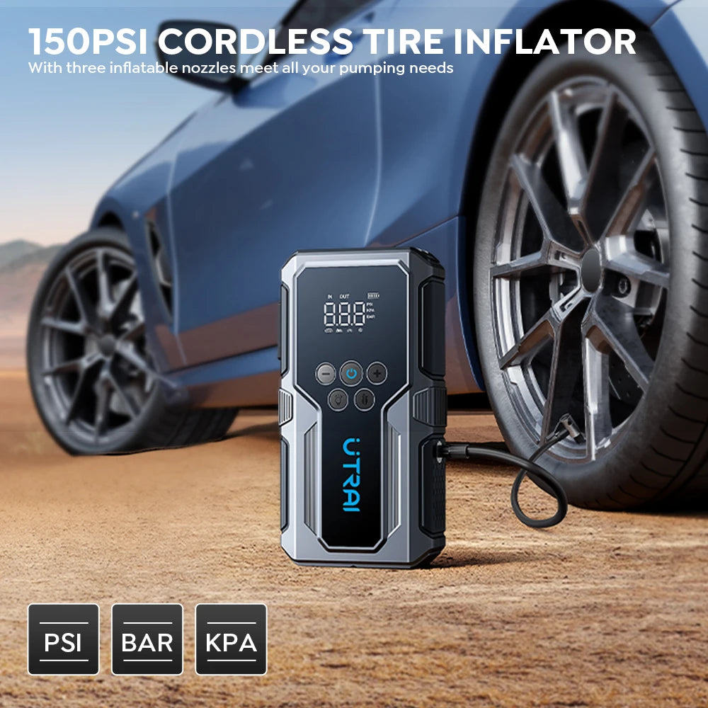 Northbound Jump Starter 1500A — Portable Power Bank with 150PSI Air Pump