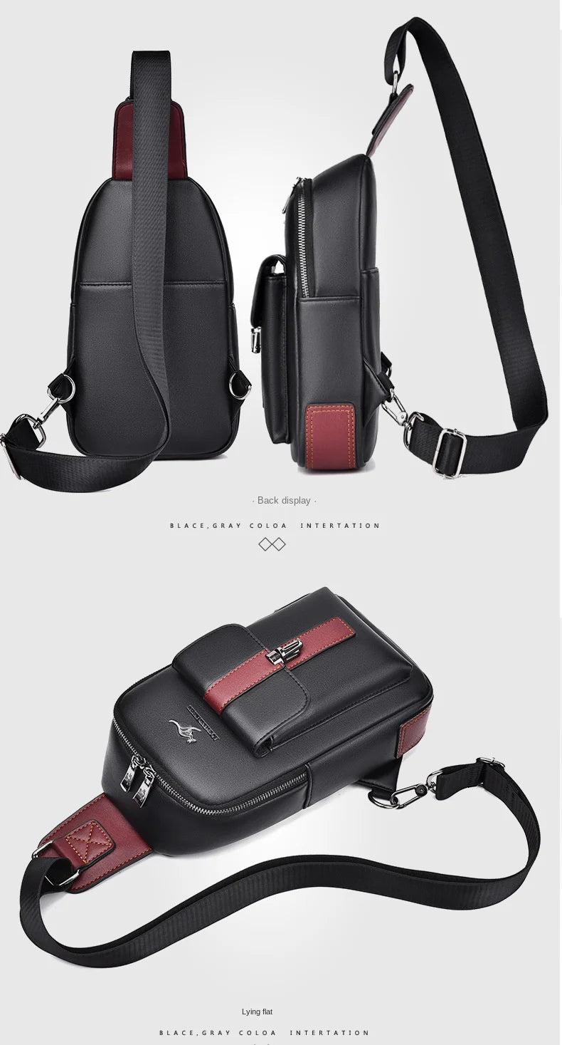 Northbound Waterproof Messenger Bag — PU Leather Laptop & Travel Bag