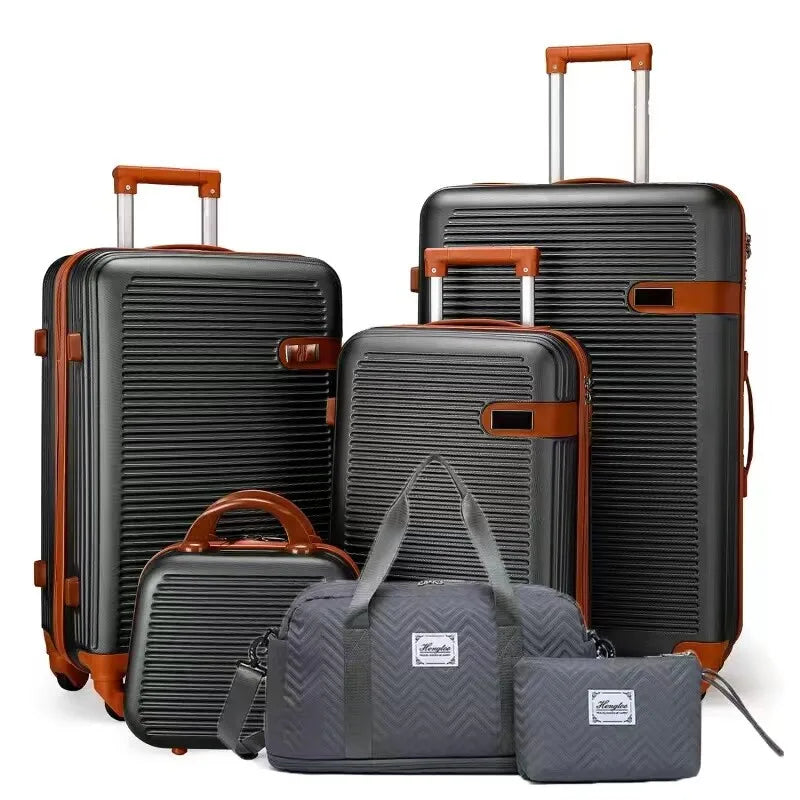 Northbound 6-Piece Luggage Set — TSA Suitcases with Vanity Case & Bags
