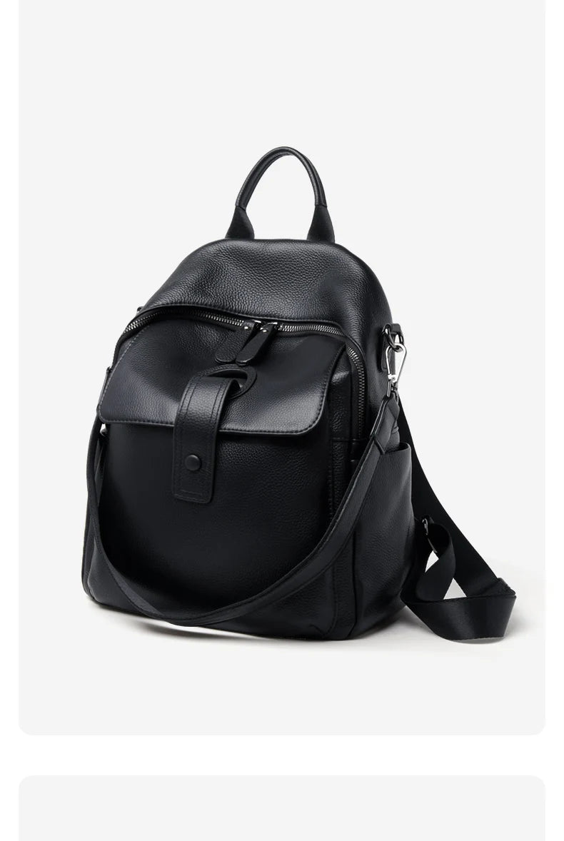 Women's Waterproof Leather Work Backpack