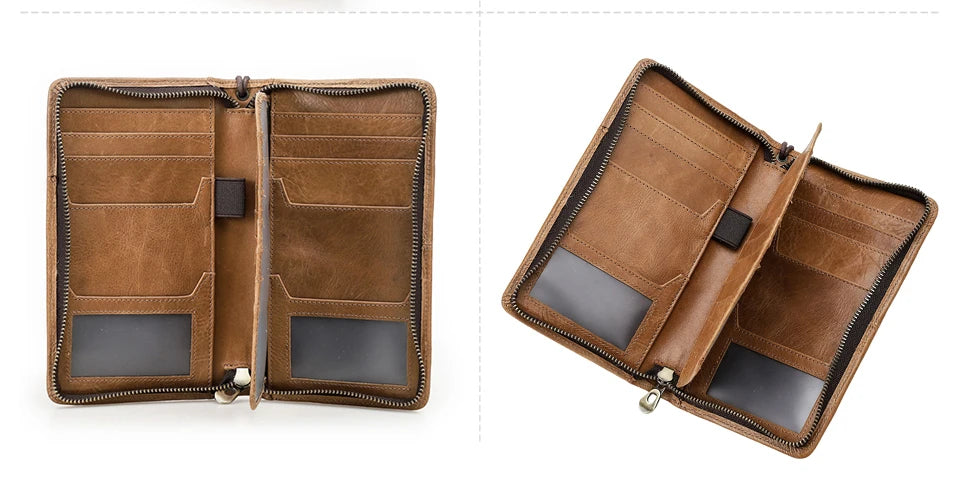 Leather Family Passport Clutch