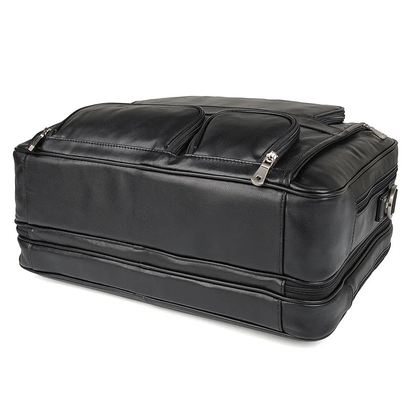 Men's Leather Shoulder Briefcase