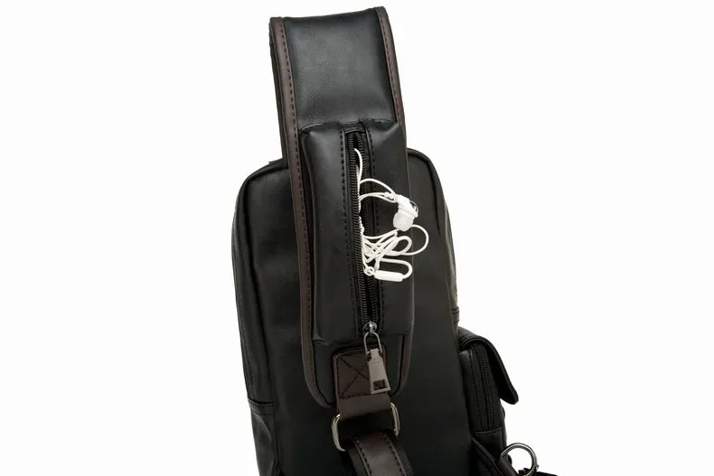 Northbound Waterproof Crossbody Bag — Lightweight PU Leather Shoulder Bag