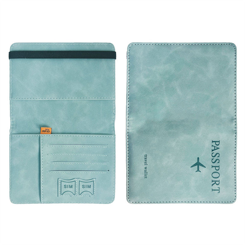 Passport Book Holder for Men & Women – Travel Wallet & Cover Case