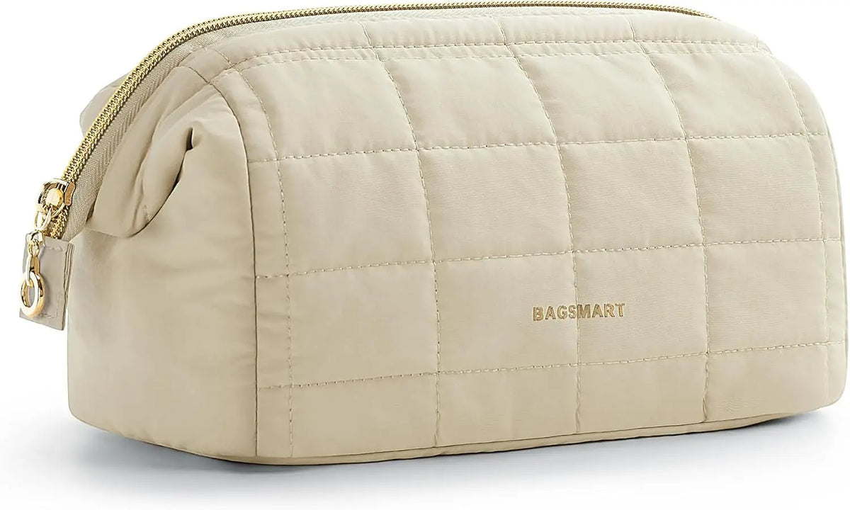 Padded Wide-Opening Travel Makeup Bag