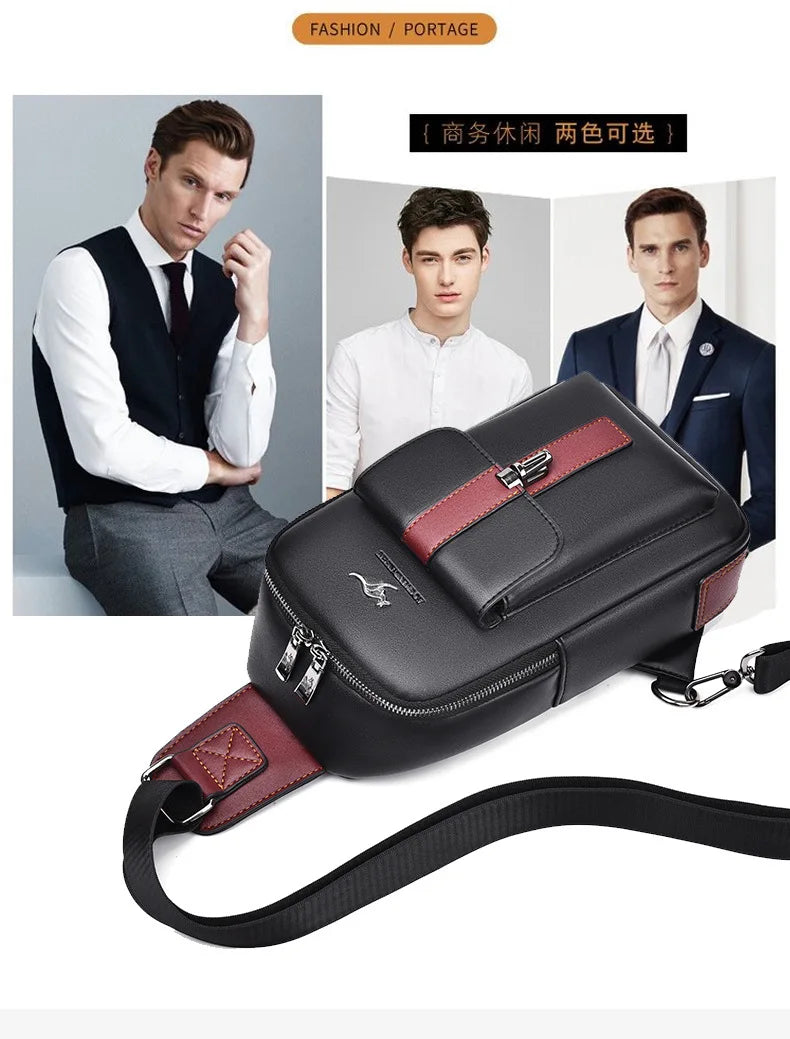 Northbound Waterproof Messenger Bag — PU Leather Laptop & Travel Bag