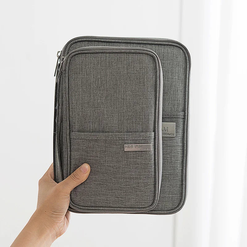 Family Passport Wallet & Multi-Functional Travel Document Organiser