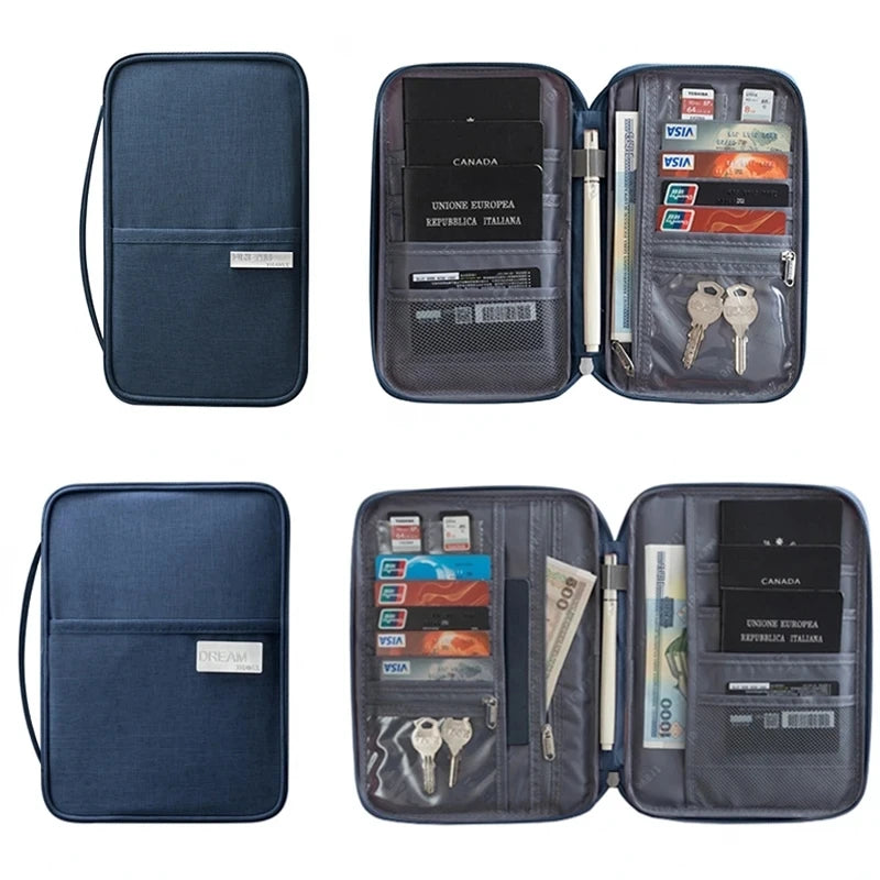 Family Passport Wallet & Multi-Functional Travel Document Organiser