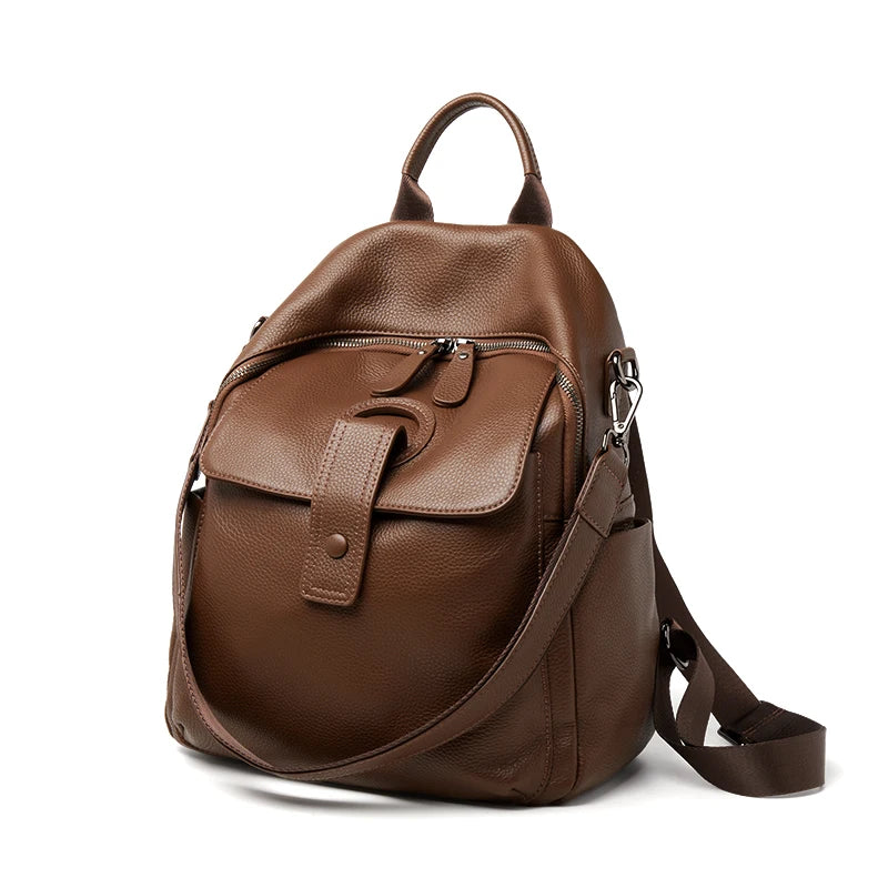 Women's Waterproof Leather Work Backpack