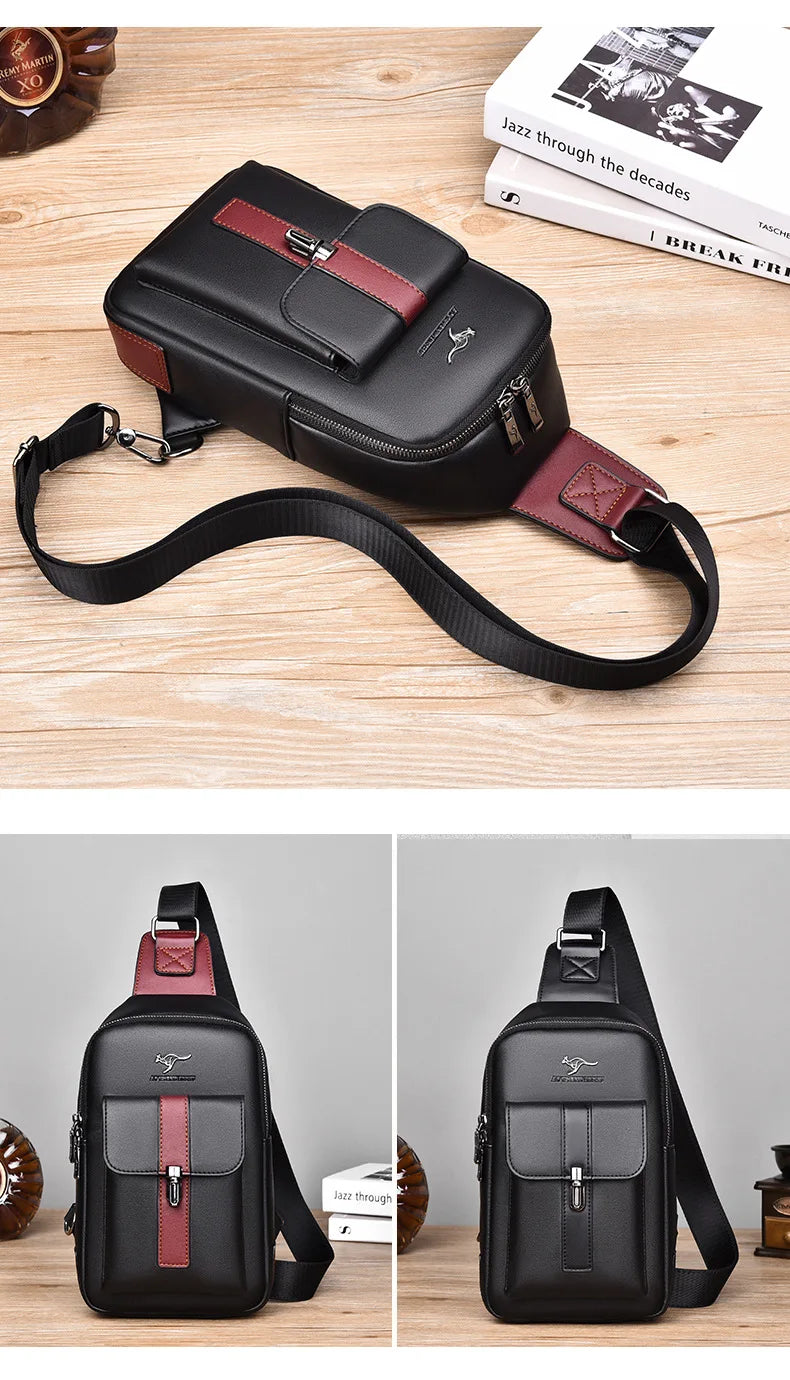 Northbound Waterproof Messenger Bag — PU Leather Laptop & Travel Bag