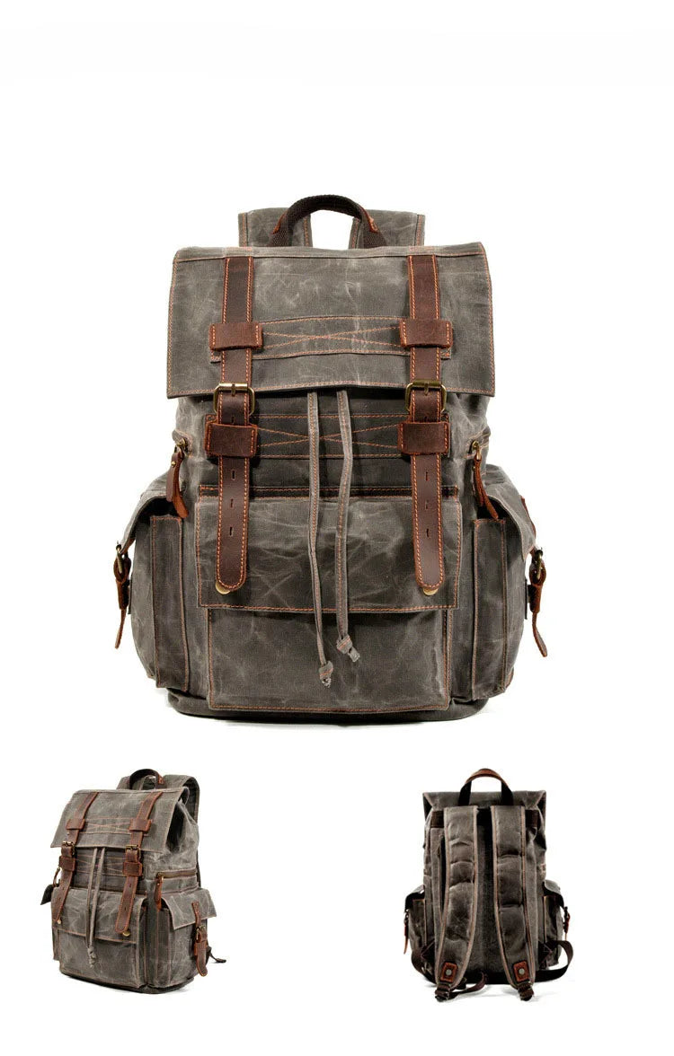 Vintage Canvas Laptop Backpack