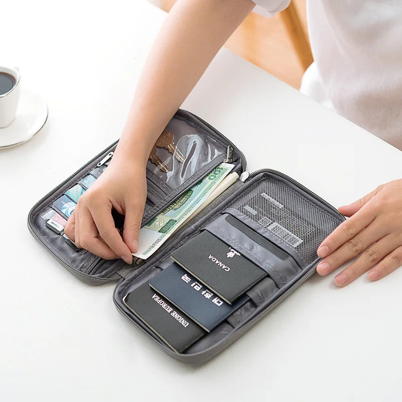 Family Passport Wallet & Multi-Functional Travel Document Organiser