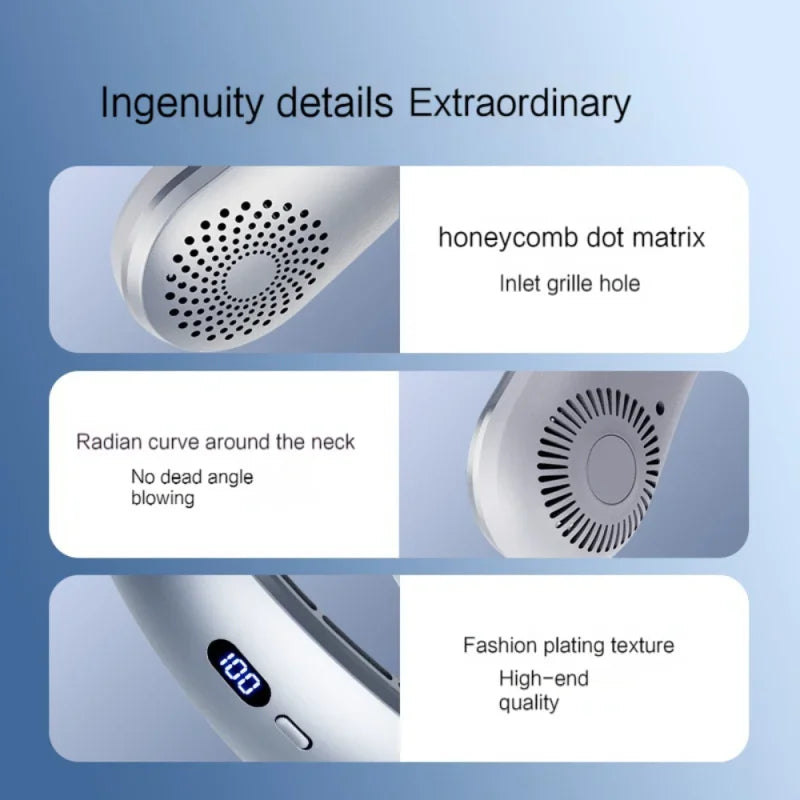 Northbound Wearable Neck Fan — Hands-Free 5-Speed Portable Cooling Fan