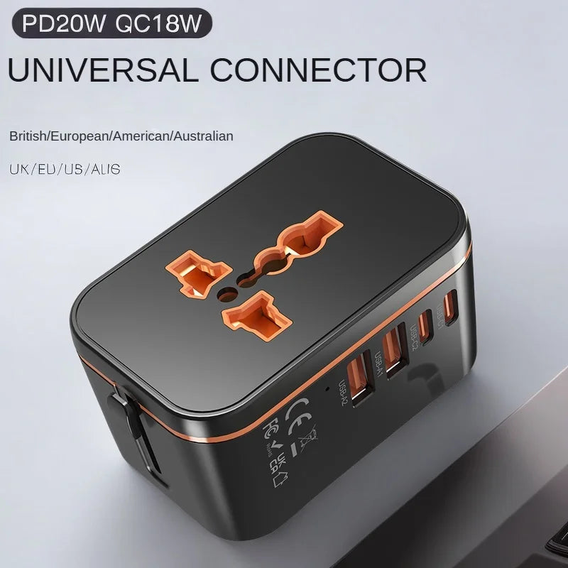 Northbound Multi-Port Travel Charger — Fast Charge Worldwide Adapter