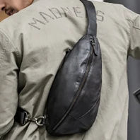 Canvas & Leather Messenger Bag