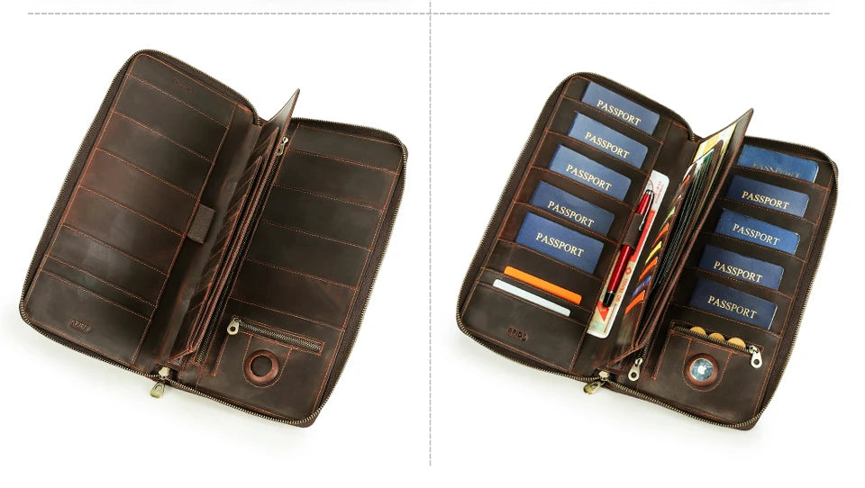 Family Travel Passport Holder – RFID Anti-Theft Document Organiser