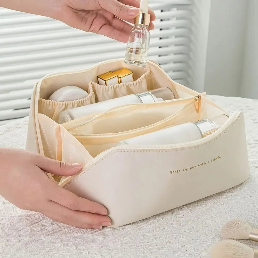 Zip-Around Travel Cosmetic Case