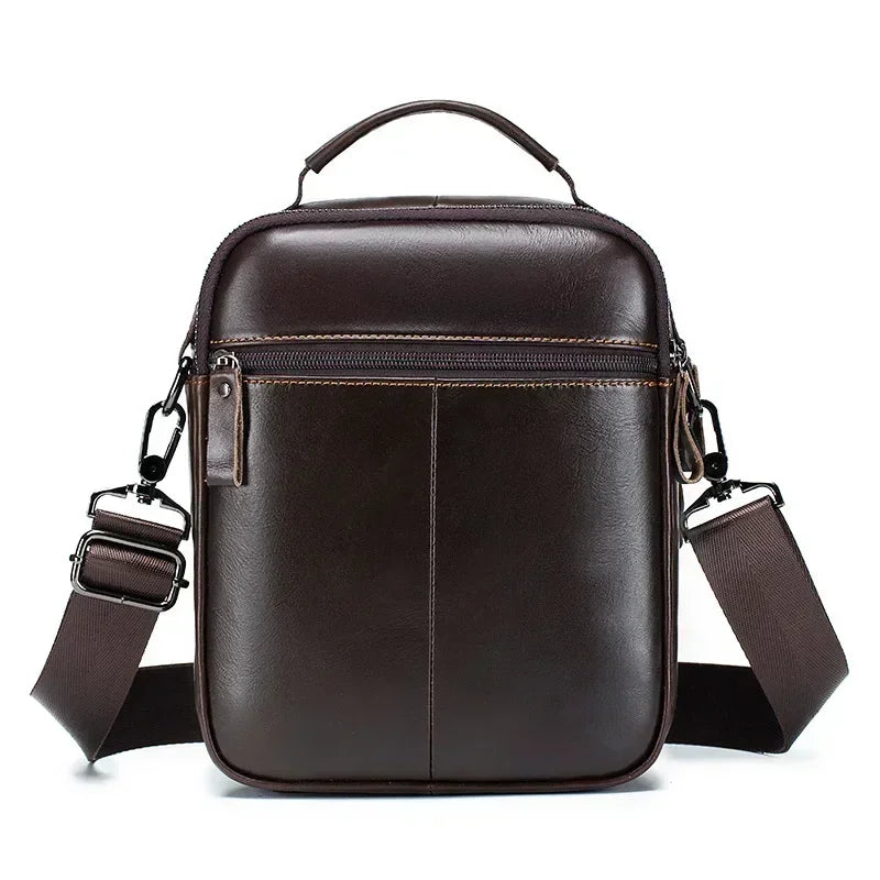 Genuine Leather Crossbody Messenger Bag – Luxury Satchel