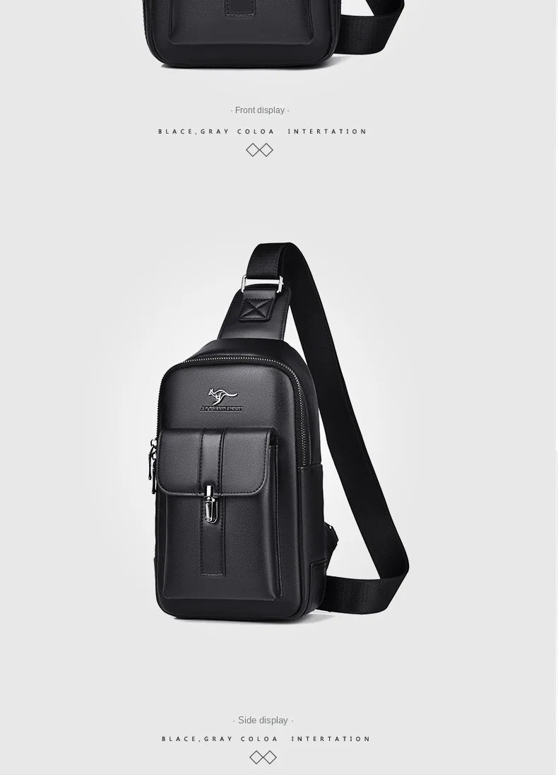 Northbound Waterproof Messenger Bag — PU Leather Laptop & Travel Bag